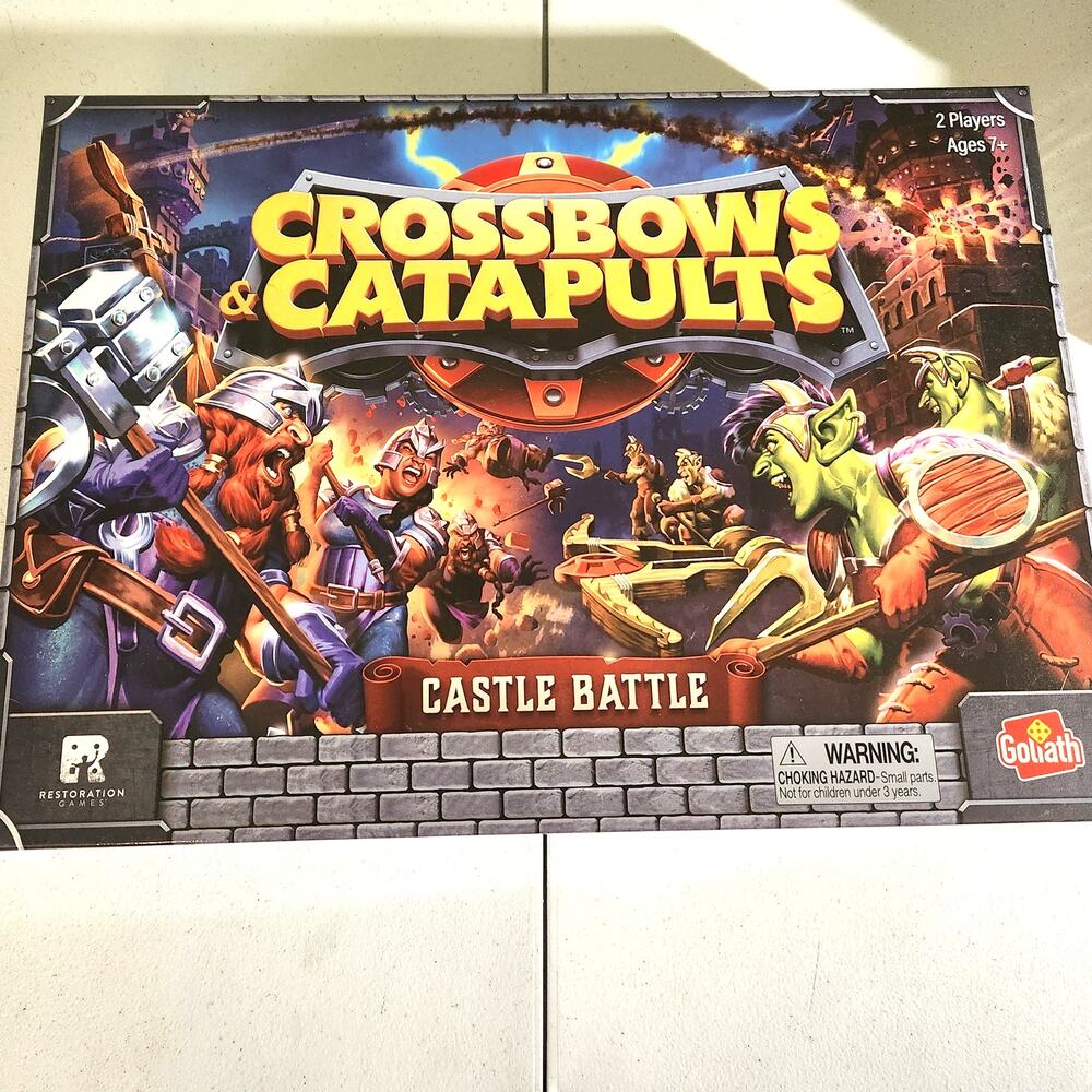 Crossbows & Catapults Castle Battle Set Board Game Retro 2024 Un-played New